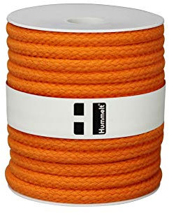 Hummelt® Baumwollseil Baumwollkordel (H) 8mm 20m orange auf Rolle