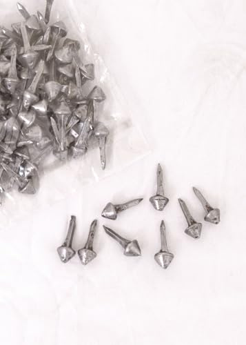 Battle-Merchant Geschmiedete Stiftnägel, 7 mm lang, Paket 100 Stück | Konisch, zum Benageln von Schuhsohlen, Mittelalter, Römer, Antike, Reenactment, LARP