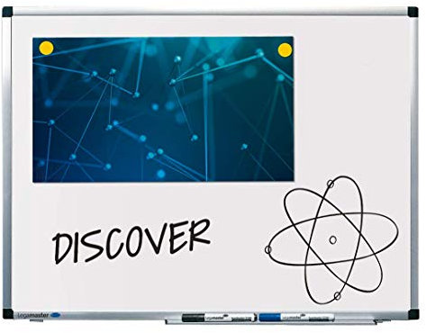 Legamaster 7-102035 Whiteboard Premium, lackierter Stahl mit Spezialbeschichtung, 60 x 45 cm