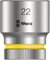 WERA-05003613001-8790 HMC Zyklop Nuss 22,0 - Llave de vaso Zyklop con arrastre de 1/2