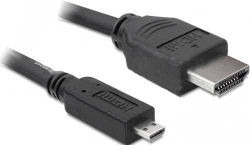 DeLOCK 3m HDMI cavo HDMI HDMI tipo A (Standard) HDMI tipo D (Micro) Nero