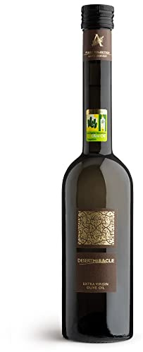DESERTMIRACLE Cold Pressed Polyphenol Rich Moroccan Olive Oil, Organic Extra Virgin Olive Oil with High Polyphenols, First Cold Pressed EVOO from Morocco 17 Fl Oz (Pack of 1)