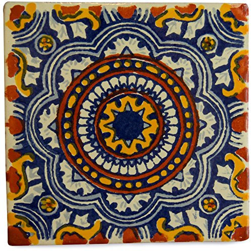 Tumia LAC Mexikanischen Handgemachten Talavera, 10.5cm Fliesen - Einzelfliese