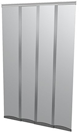 Windhager Insektenschutz PLUS COMFORT Türvorhang Lamellenvorhang Fliegengitter, individuell kürzbar, 120 x 250 cm, anthrazit, 04341