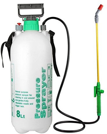 SupaGarden 8L Manual Knapsack Garden Pressure Sprayer Spray Kill Weeds W/ Handle