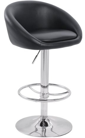 DF Sales Lamboro Luca Bar Stool, Black