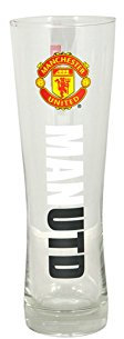 Manchester United FC Word Peroni Pint Glass