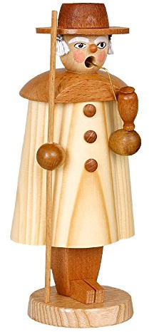 Rudolphs Schatzkiste Räuchermann Schäfer Natur HxBxT 17x7x5cm NEU Rauchen Rauchfigur Rauchmann Räucherfigur Räucherkerze Smoker Kerze Figur Mann Holz Seiffen Erzgebirge Holz Schnee Dekoration