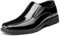 Bruno Marc Mocasín de Hombre Mocasín de Piel Zapatos para Hombre Cierre con Elásticos Negro/Pat CAMBRIDGE-05 Talla 47EU/13US
