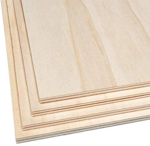 FEINSCHNITTkreativ Qualitäts-Laubsäge-Sperrholz 4 Stk. (300 x 210 x 6 mm)