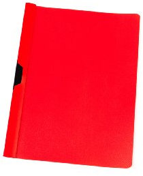 10 Cliphefter DIN A4 / Klemmhefter/Bewerbungsmappe/Farbe: rot