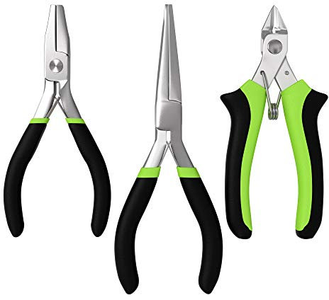 Metal Earth Set de Pinces – Pour Maquettes Puzzle 3D en Metal – Tri-set de Outils en Acier – MMT001