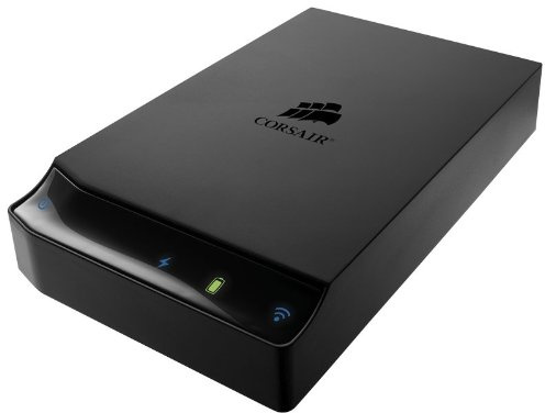 Corsair Voyager Air External hard drive 2 Plus 1 TB HDD, WiFi, Ethernet, USB 3.0 – black (Cmfair VA2P – 1000 (NA)