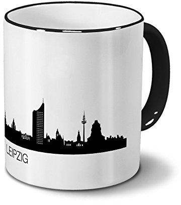 digital print Städtetasse Leipzig - Design Skyline/Silhouette Leipzig