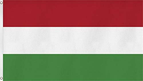 normani Flagge - Fahne - Hissfahne mit Zwei Metallösen zur Befestigung und zum Hissen - Größe 90 x 150 cm wetterfest Farbe Ungarn