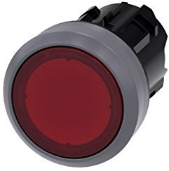 Siemens SIRIUS ATC Taster beleuchtet rot Taste galvanisiert momentaneo