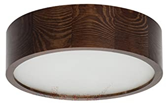 Kanlux Deckenleuchte, 27 cm-37 cm-47 cm, Holz, rund, Weiß, Eiche, Buche, Wenge, Durchmesser 27 cm, Wenge