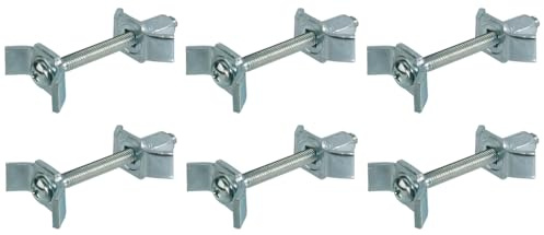 Hafele Galvanised Steel Kitchen Worktop Connector Bolt Clamp - 6 x 150mm