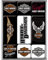 Nostalgic Art Magnet-Set 9-teilig, Harley-Davidson Logos, Kleine, 9