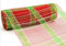Dekoband, 25,4 cm x 9,1 m, Poly-Mesh-Band, rot, weiß und grün, kariert, RE1313A7