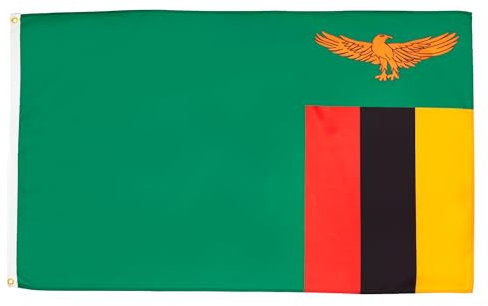 BANDIERA ZAMBIA 90x60cm - BANDIERA ZAMBIANA 60 x 90 cm - AZ FLAG
