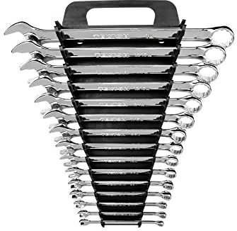 TEKTON 18772 Combination Wrench Set with Store and Go Keeper, Inch, 1/4-Inch - 1-Inch, 15-Piece