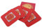 lachineuse - 4 Dessous de Verre Idéogrammes Chinois - sous Verres Chinois Traditionnels - en Résine - Style Asiatique - Rouge - pour Vin, Cocktails, Café, Thé - Protège Table - Idée Cadeau Asie Chine