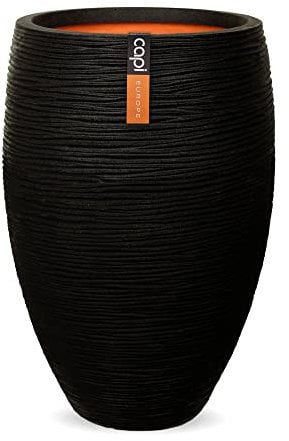 Capi kblr1131 Nature Vase Elegante Deluxe Rib, schwarz, 101,6 x 152,4 cm