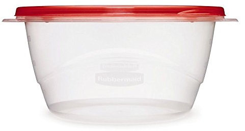 Rubbermaid TakeAlongs Servierschale, Lebensmittelaufbewahrungsbehälter, 6,2 Tassen, getöntes Chili, 3 Stück, Chili-Rot