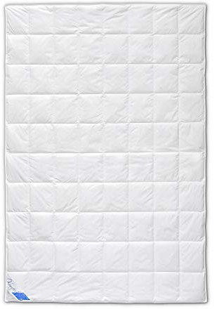 LINEA by böhmerwald Dauneneinziehdecke leicht, 90% Daunen / 10% Federn, weiß, 135x200