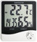 TFA Dostmann Digitales Thermo-Hygrometer, Kontrolle von Innentemperatur und Luftfeuchtigkeit, für ein gesundes Wohnklima, Uhrzeit, (L) 98 x (B) 24 (52) x (H) 104 mm, Weiß-schwarz