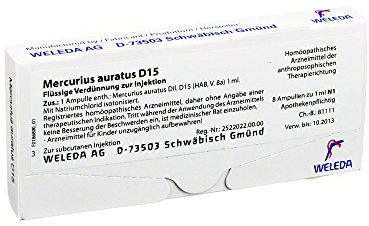 Mercurius Auratus D15, 8X1 ml