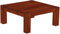B.R.A.S.I.L.-Möbel Brasilmöbel Couchtisch Rio Kanto 100x100 cm Mahagoni Wohnzimmertisch Holz Tisch Pinie Massivholz Stubentisch Beistelltisch Echtholz Größe und Farbe wählbar