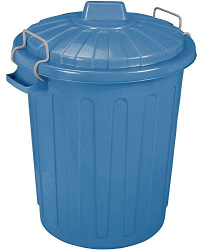 Curver Abfalltonne Oscar 40x35x45cm in blau, Plastik, 40 x 35 x 45 cm