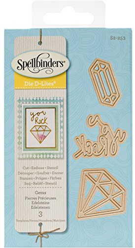 Spellbinders D-Lites Gems Die, Brown