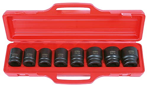KS Tools 515.0208 - Coffret de douilles à chocs 3/4'' - En Chrome-Molybdène de haute qualité - Uniquement pour utilisation à chocs - 8 pièces