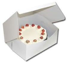 Deli Supplies 250 x Folding Cake Boxes 7 x 7 x 3 Cup Cake Muffin