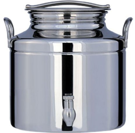 Fusto Bidone Fustino Olio OLIDAY 5 Litri Acciaio 18/10 con Rubinetto salvagocce