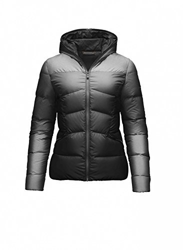 KJUS Vals Damen Skijacke Schwarz Grau mit Kapuze Größe L, XL oder XXL Neu mit Etikett (44)