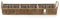 Riviera Maison Aufbewahrungskorb Rattan, Stauraumkorb, Korb mit Griffen, 3 Fächern, Handgefertigt - Rustic Rattan Rectangular Basket - Braun - (LxHxB) 58x14x12cm