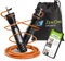 ZenRope Springseil, Speed Rope mit Kugellager, professionelles Sprungseil für Erwachsene, längenverstellbar, inkl. Extra Stahlseil, E-Book, Einstiegsguide & Tasche, 3 m Seillänge (Orange)