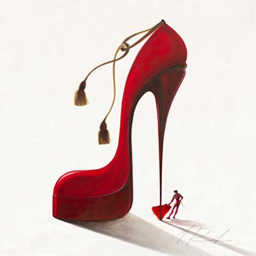 Panasenko, Inna - Conquistatore passionate - Kunstdruck Artprint Schuhe - Grösse 50x50 cm