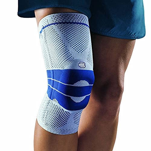 BAUERFEIND GenuTrain Kniebandage – atmungsaktive Strick-Kompressions-Kniebandage zur Linderung von Schmerzen und Schwellungen durch Arthritis, ACL-Verletzungen, Miniskusriss, maschinenwaschbare