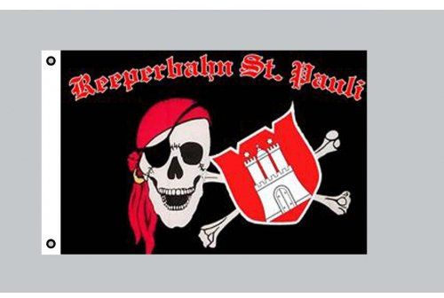 Everflag Flagge 90 x 150 : St. Pauli Reeperbahn