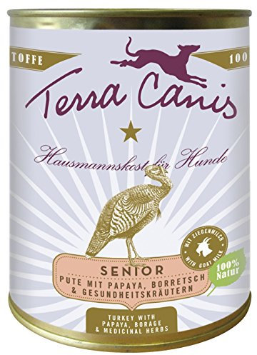 Terra Canis Senior Pute, 800g Dose (6 Pack)