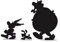 Asterix und Obelix Disney Cartoon Aufkleber – Decals für MacBook – Schwarz Vinyl