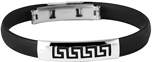 Akzent Armreifen Edelstahl Kautschuk Muster 5030268 (Muster 1)