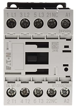 Eaton xStart Eaton Moeller Leistungsschütz / 24 V ac Spule, 3 -polig 3 Schließer, 400 Vac / 7 A