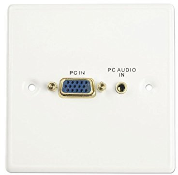 LINDY Frontplatte VGA/Audio, aus Kunststoff