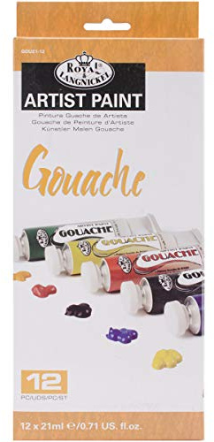 Royal Brush Gouache Acrylic Paints 21Ml 12/Pkg-Assorted Colors